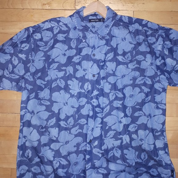 XL Cotton Short Sleeve Nautica Shirt - Picture 4 of 5